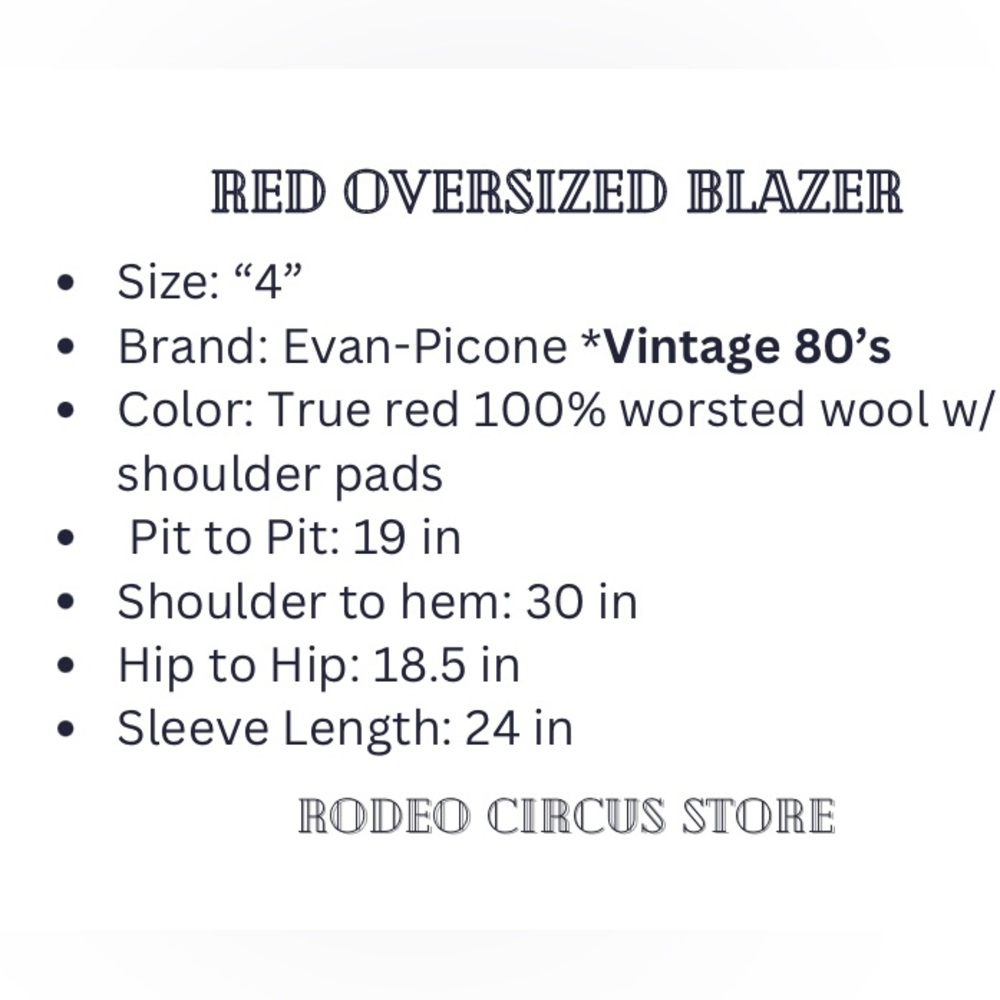 Vintage Red Double-breasted Blazer - Picture 2 of 15